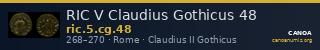 RIC V Claudius Gothicus 48 — CANOA