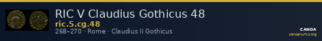 RIC V Claudius Gothicus 48 — CANOA