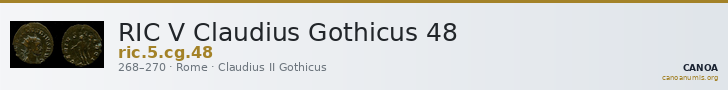 RIC V Claudius Gothicus 48 — CANOA