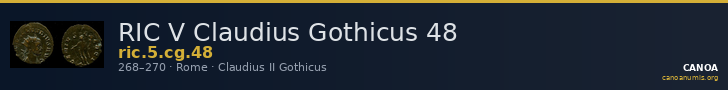 RIC V Claudius Gothicus 48 — CANOA