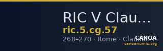 RIC V Claudius Gothicus 57 — CANOA