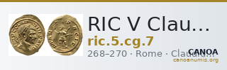 RIC V Claudius Gothicus 7 — CANOA