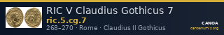 RIC V Claudius Gothicus 7 — CANOA