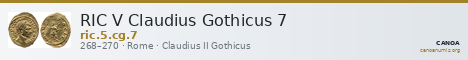 RIC V Claudius Gothicus 7 — CANOA