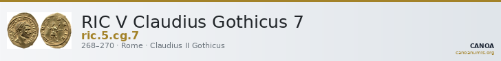 RIC V Claudius Gothicus 7 — CANOA