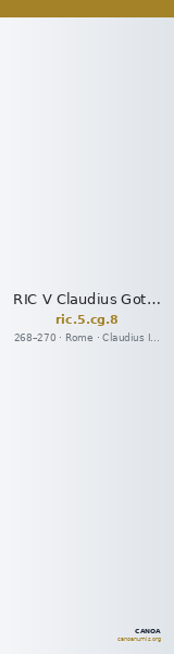 RIC V Claudius Gothicus 8 — CANOA