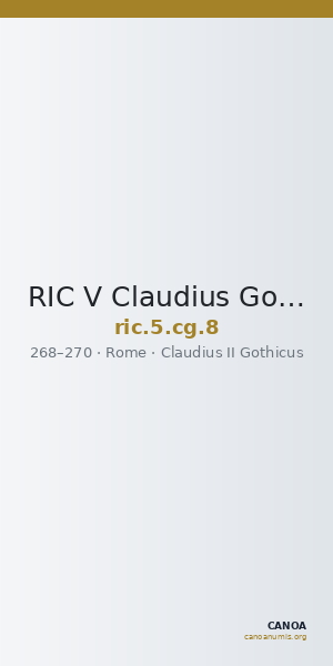 RIC V Claudius Gothicus 8 — CANOA