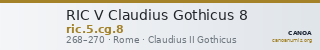 RIC V Claudius Gothicus 8 — CANOA