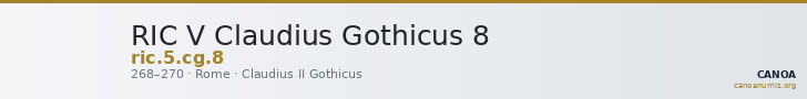 RIC V Claudius Gothicus 8 — CANOA