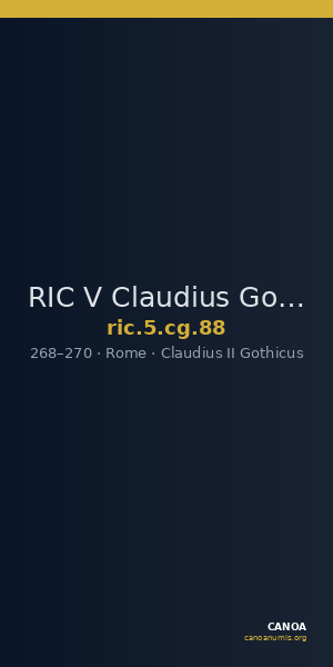 RIC V Claudius Gothicus 88 — CANOA