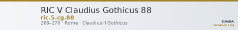 RIC V Claudius Gothicus 88 — CANOA