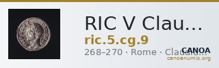 RIC V Claudius Gothicus 9 — CANOA