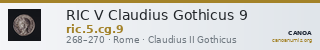 RIC V Claudius Gothicus 9 — CANOA