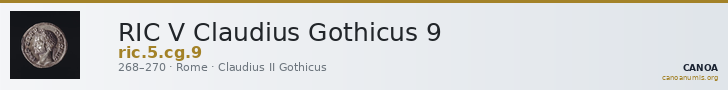 RIC V Claudius Gothicus 9 — CANOA