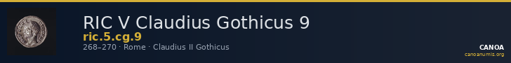 RIC V Claudius Gothicus 9 — CANOA