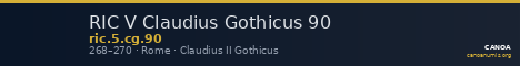 RIC V Claudius Gothicus 90 — CANOA