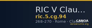 RIC V Claudius Gothicus 94 — CANOA