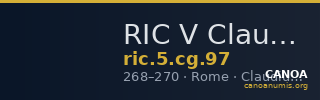 RIC V Claudius Gothicus 97 — CANOA
