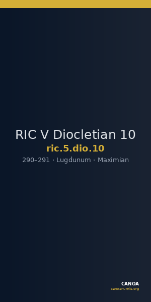 RIC V Diocletian 10 — CANOA