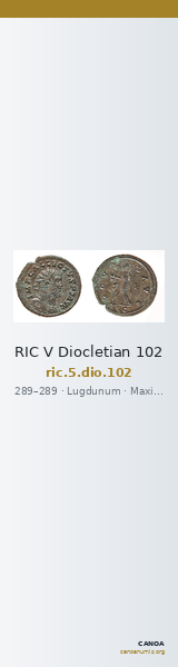 RIC V Diocletian 102 — CANOA