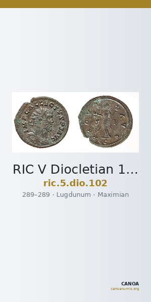 RIC V Diocletian 102 — CANOA