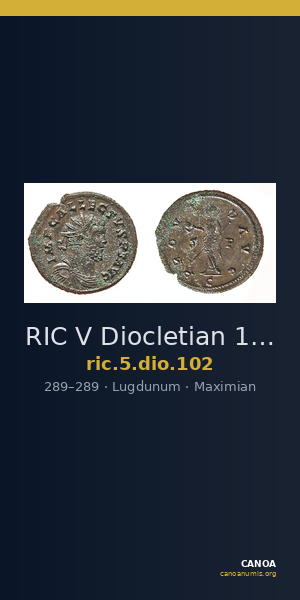 RIC V Diocletian 102 — CANOA