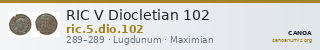 RIC V Diocletian 102 — CANOA