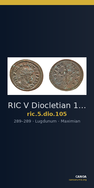 RIC V Diocletian 105 — CANOA