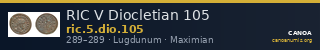 RIC V Diocletian 105 — CANOA