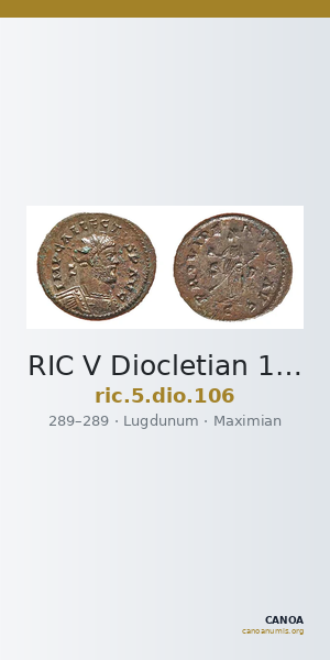 RIC V Diocletian 106 — CANOA