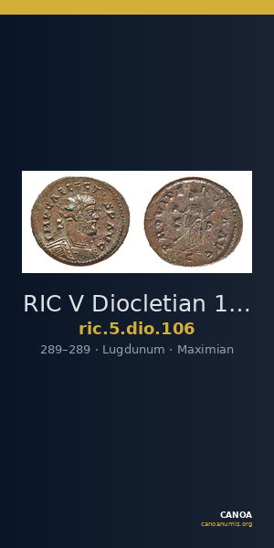 RIC V Diocletian 106 — CANOA