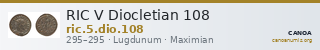 RIC V Diocletian 108 — CANOA