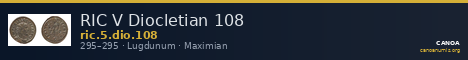 RIC V Diocletian 108 — CANOA