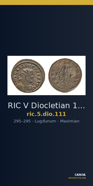 RIC V Diocletian 111 — CANOA