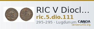 RIC V Diocletian 111 — CANOA