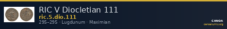 RIC V Diocletian 111 — CANOA