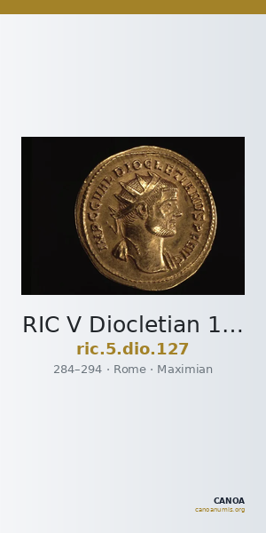 RIC V Diocletian 127 — CANOA