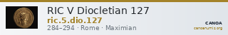 RIC V Diocletian 127 — CANOA