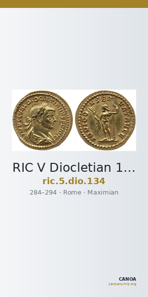 RIC V Diocletian 134 — CANOA
