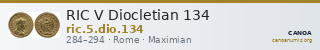 RIC V Diocletian 134 — CANOA