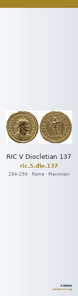 RIC V Diocletian 137 — CANOA