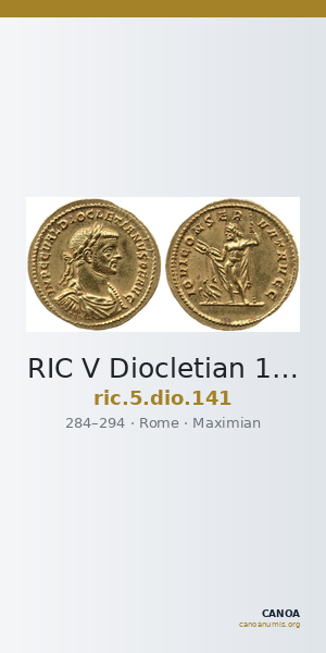 RIC V Diocletian 141 — CANOA