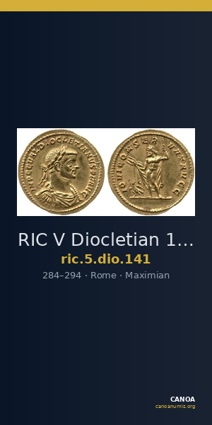 RIC V Diocletian 141 — CANOA