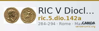 RIC V Diocletian 142a — CANOA