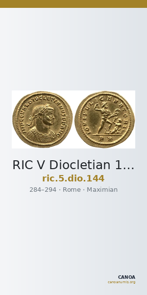 RIC V Diocletian 144 — CANOA