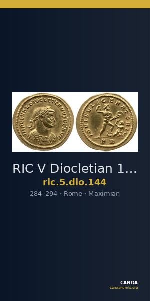 RIC V Diocletian 144 — CANOA