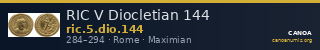 RIC V Diocletian 144 — CANOA