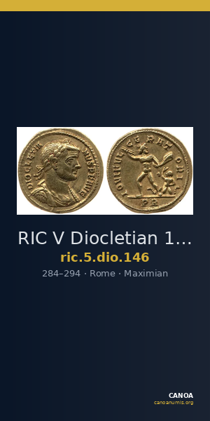 RIC V Diocletian 146 — CANOA