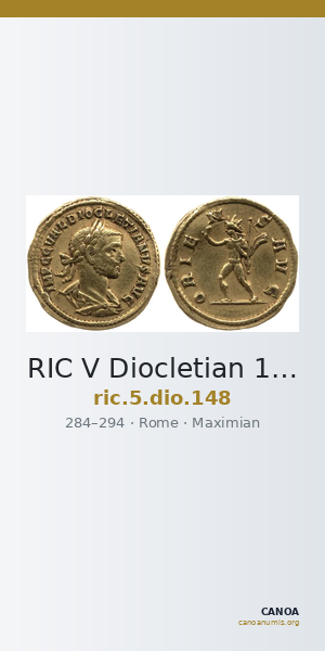 RIC V Diocletian 148 — CANOA