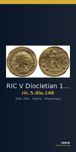 RIC V Diocletian 148 — CANOA